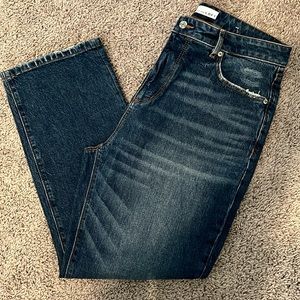 Women’s Loft Curvy Straight Crop High Rise Jeans Size 8